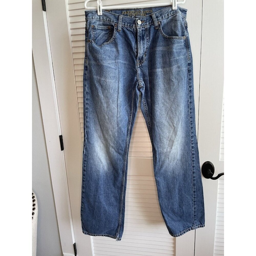 American Eagle Men's Jeans Straight Leg Relaxed Fit Size 34 X 36